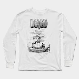 Victorian Airship Boat Long Sleeve T-Shirt